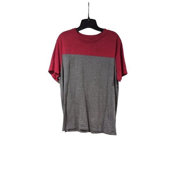 Urban Pipeline The Ultimate Tee Red & Gray Short Sleeve T-shirt Sz L - Picture 1 of 5